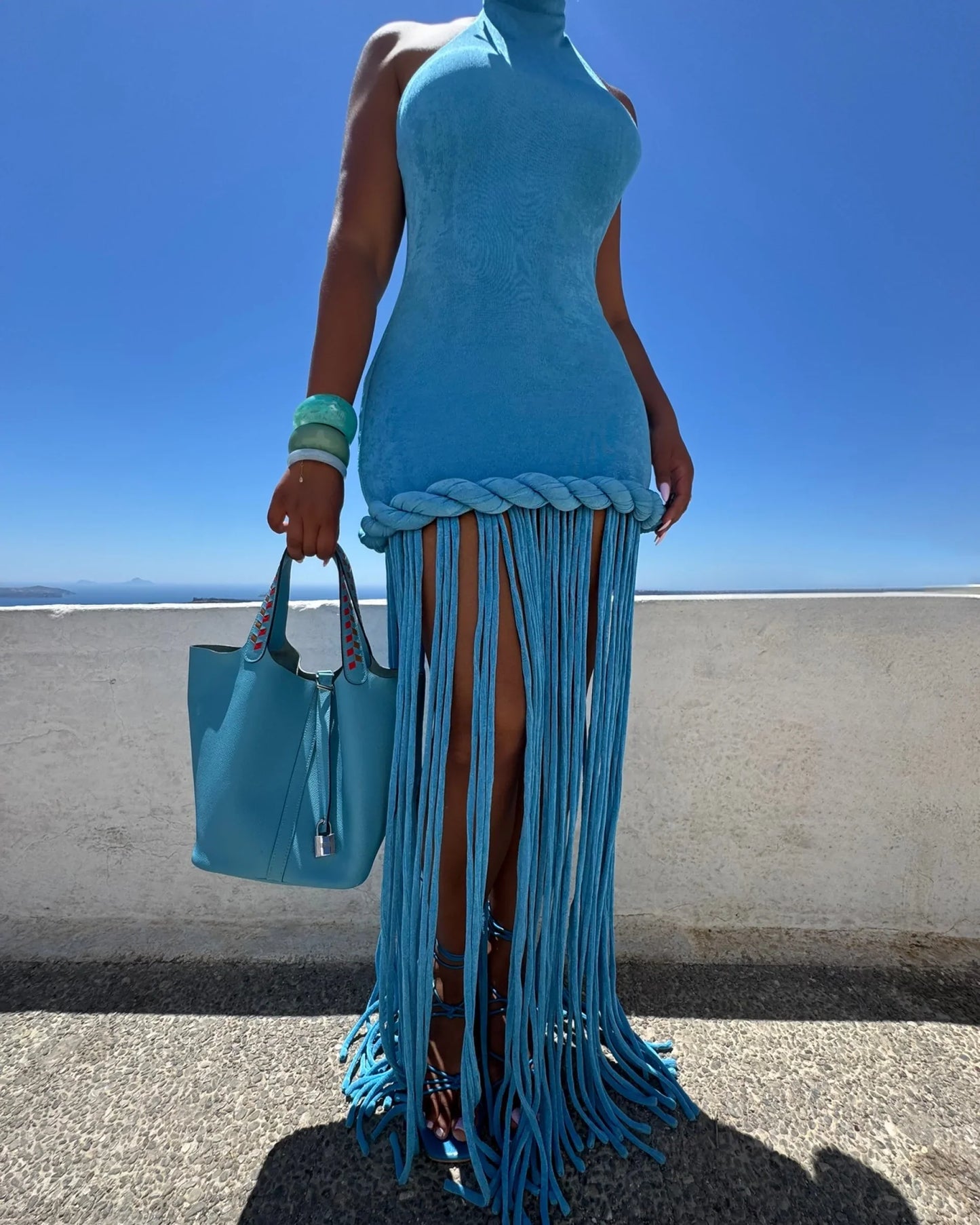Midnight Tide Velvet Gown