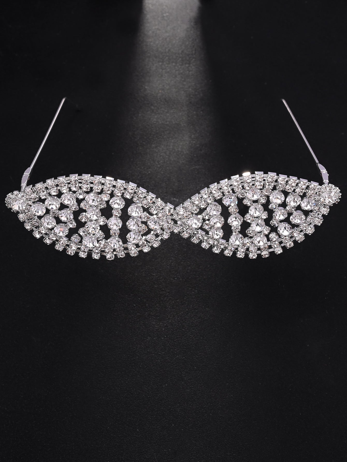 Rhinestone Frameless Party Glasses – Sparkle Vibes