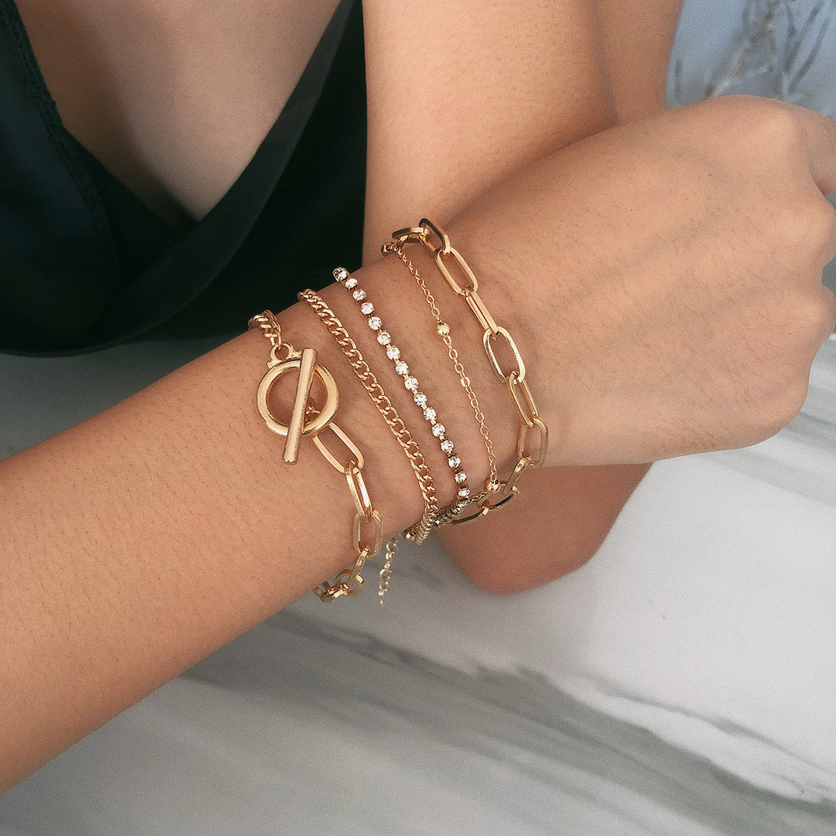 Auréa Orbit Layered Bracelet