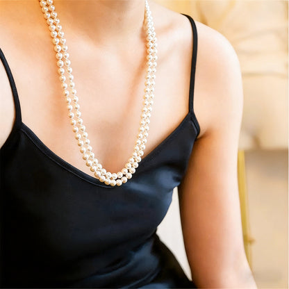 Opaline 150CM Layered Pearl Necklace