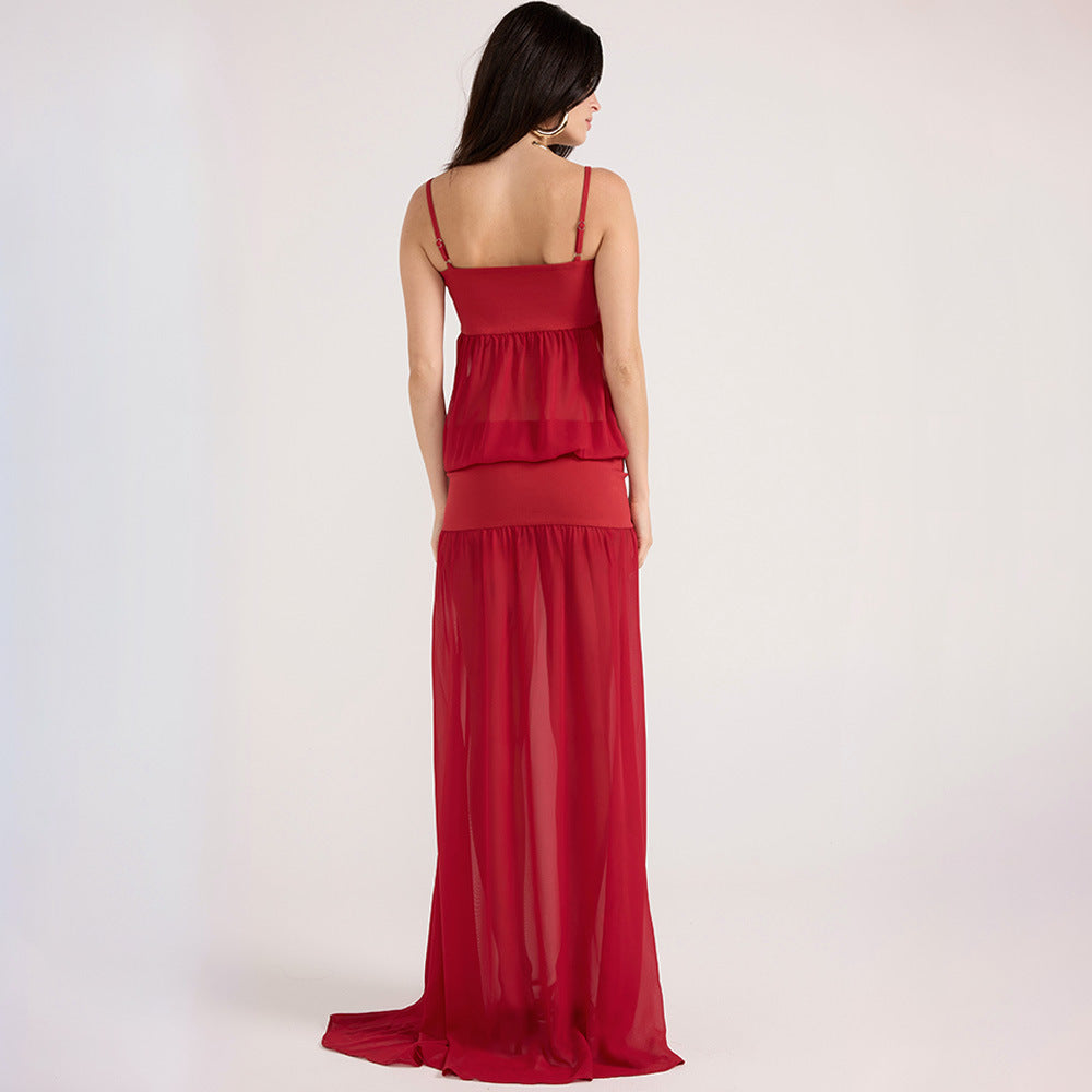 Crimson Escape Gown