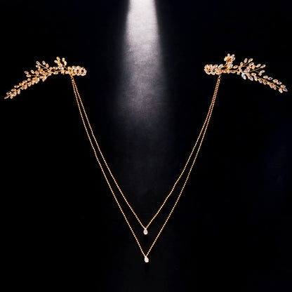 Rhinestone Back Chain – Elegant Dress Jewelry