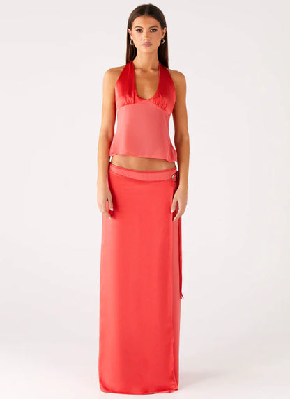 Last Summer Halter Crop Top