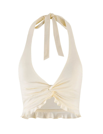 Sahara Cross Ruffle Top